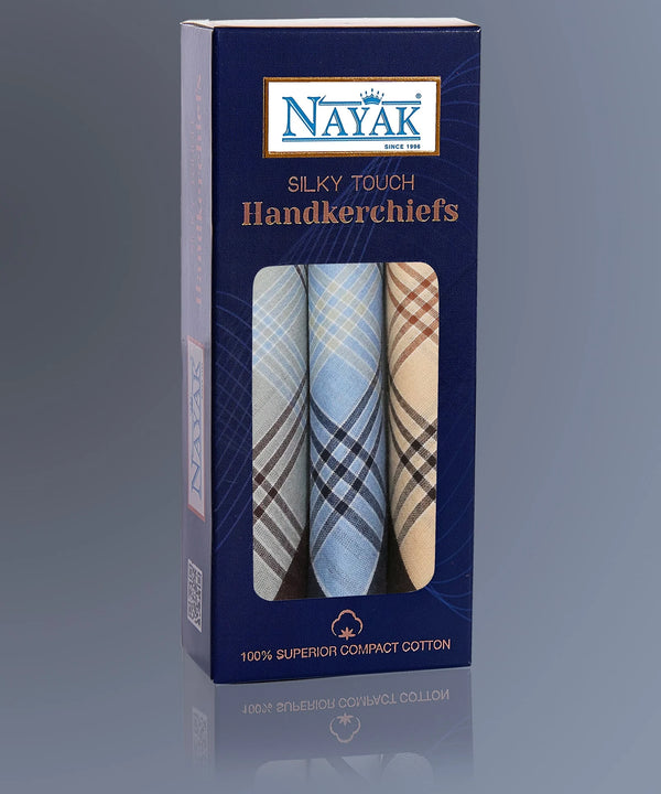 NAYAK  SILKY TOUCH HAND KERCHIEF - HK-ST-0113
